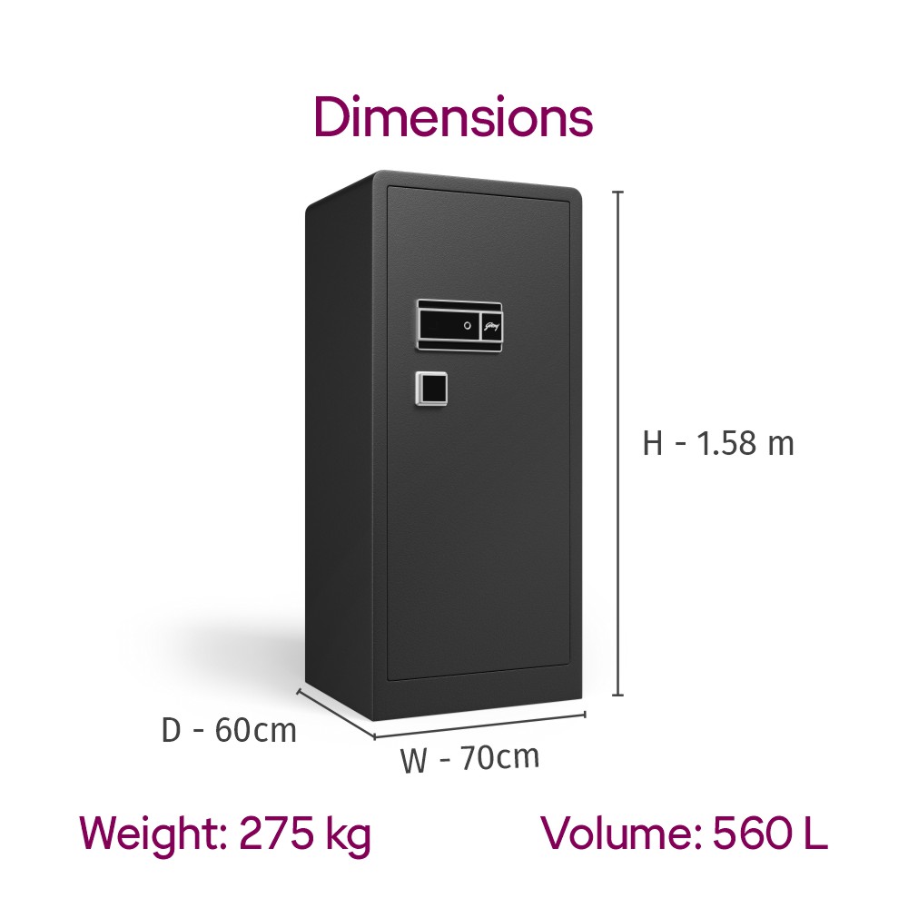 Godrej NX Advanced 560 L Digi + Bio+Mechanical Home Locker